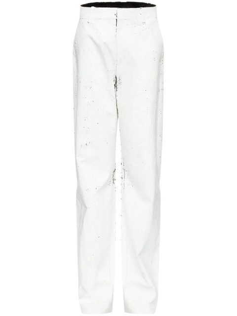 MM6 Maison Margiela coated trousers - White - zdjęcie produktu nr 1