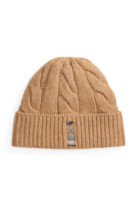 Polo Ralph Lauren czapka wełniana kolor beżowy 455981433 - zdjęcie produktu nr 2