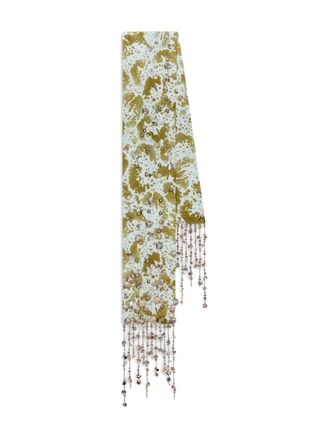 DRIES VAN NOTEN silk scarf - Green - zdjęcie produktu nr 1