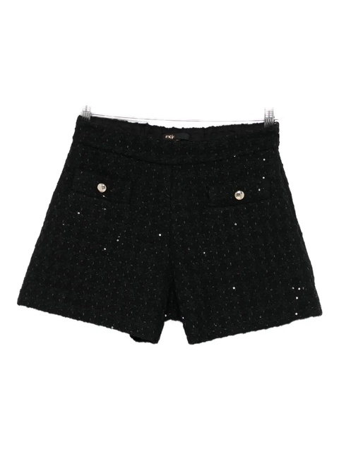 Maje sequin-embellished tweed shorts - Black - zdjęcie produktu nr 1