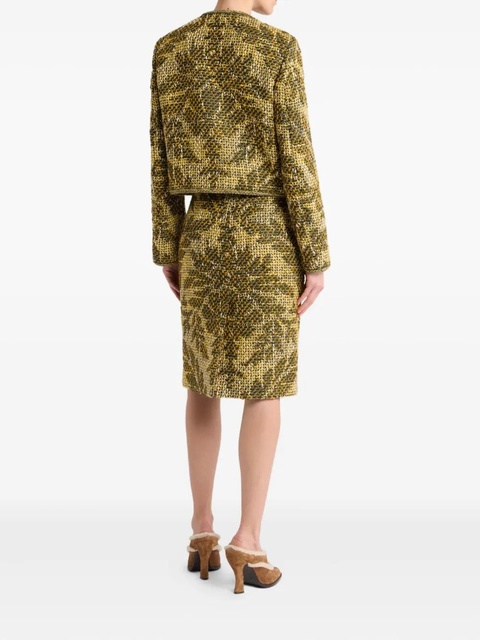 ETRO basketweave jacquard jacket - Green - zdjęcie produktu nr 2