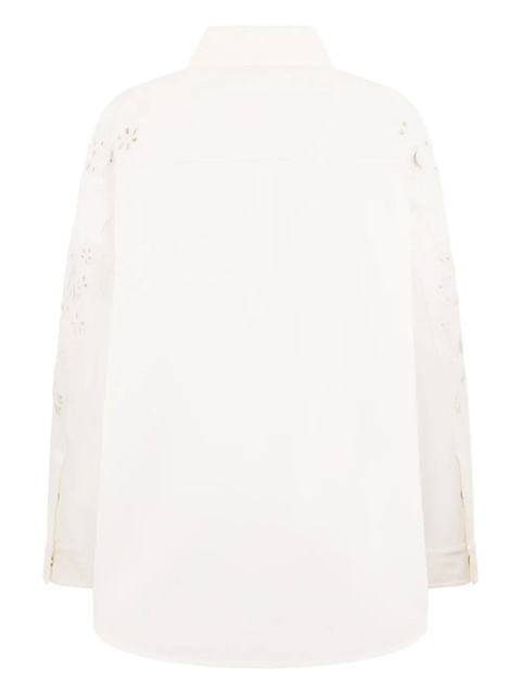Valentino Garavani floral-lace shirt - White - zdjęcie produktu nr 2