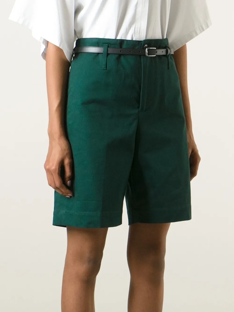Golden Goose 'Kate' belted shorts - Green - zdjęcie produktu nr 1