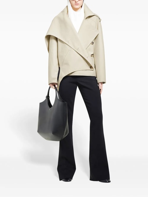 Courrèges short oblique trench coat - Neutrals - zdjęcie produktu nr 2