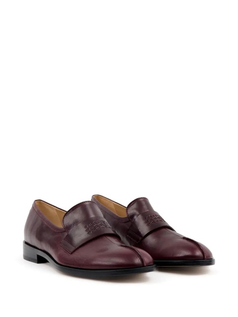 MM6 Maison Margiela leather loafers - Red - zdjęcie produktu nr 1