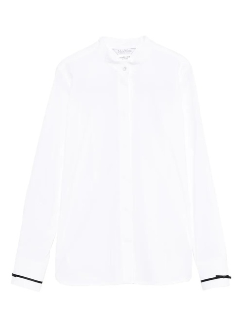 Max Mara Otranto piped-trim shirt - White - zdjęcie produktu nr 1