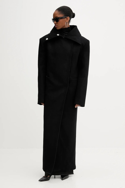 PRESSIAT płaszcz kolor czarny PRE312FW24 - zdjęcie produktu nr 2