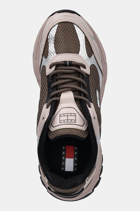 Tommy Jeans sneakersy TJW OUTDOOR RUNNER damskie kolor beżowy EN0EN02859 - zdjęcie produktu nr 2