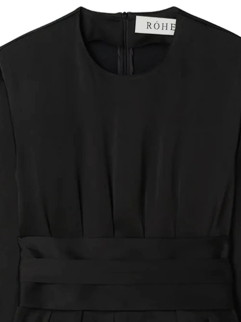 Róhe pleated belted top - 1 BLACK - zdjęcie produktu nr 1