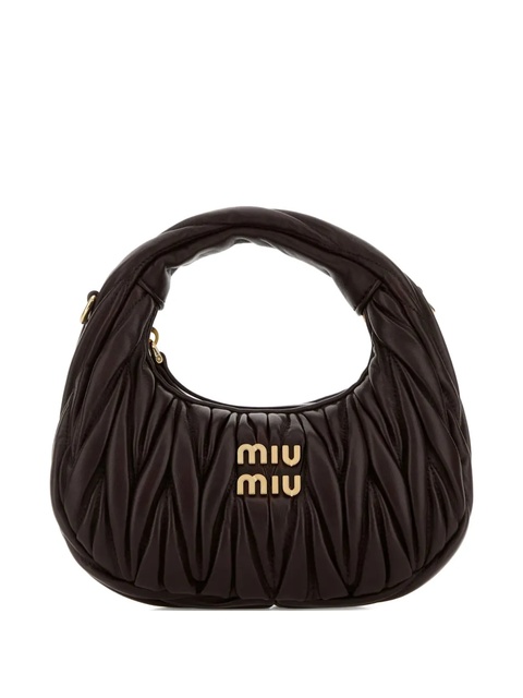 Miu Miu mini Wander nappa leather tote bag - Brown - zdjęcie produktu nr 2