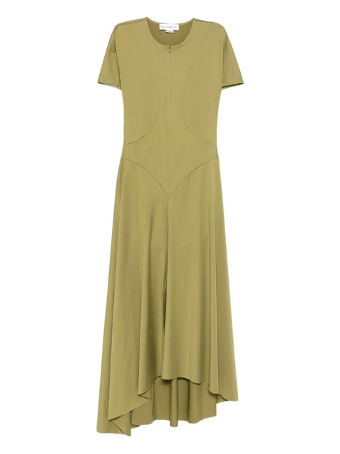 Victoria Beckham zip midi dress - Green - zdjęcie produktu nr 1