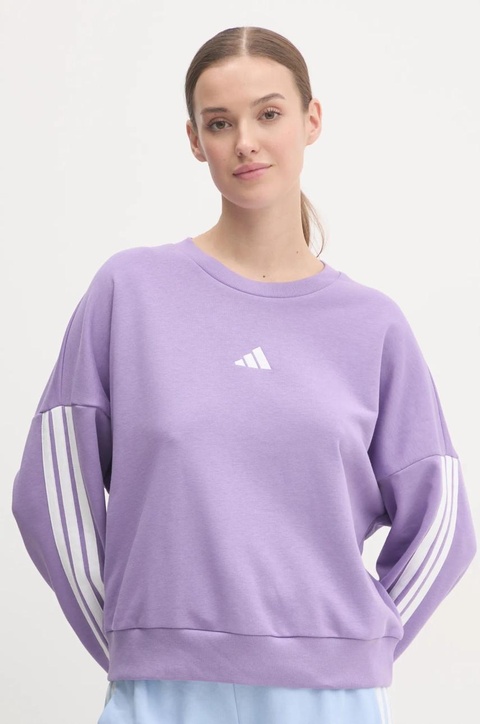 adidas bluza Essentials damska kolor fioletowy z aplikacją JD5291 - zdjęcie produktu nr 1