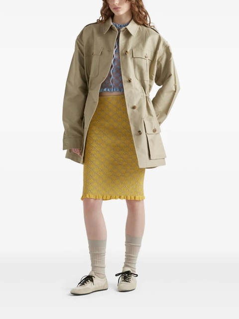 Prada cotton skirt - Yellow - zdjęcie produktu nr 2