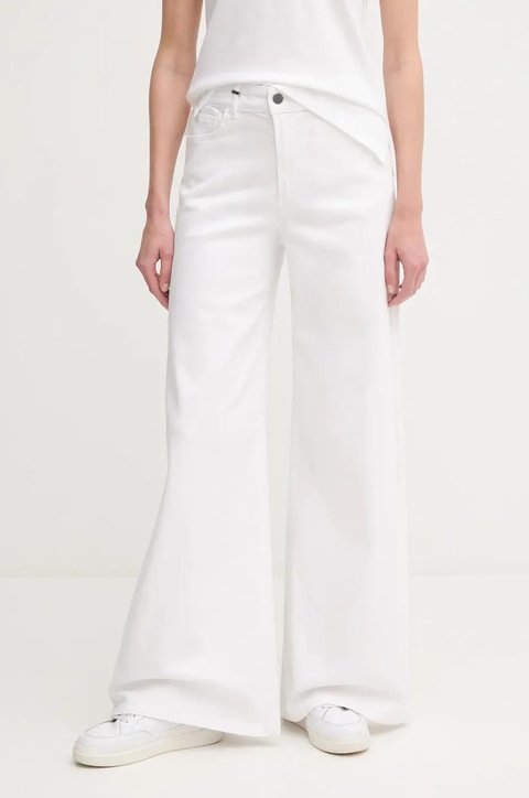 United Colors of Benetton jeansy damskie kolor biały 4WDDDE029 - zdjęcie produktu nr 1
