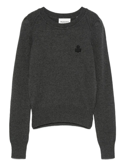 MARANT ÉTOILE embroidered long-sleeves sweater - Grey - zdjęcie produktu nr 1