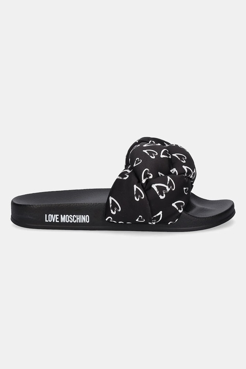 Love Moschino klapki damskie kolor czarny JA28312G0MIW100B - zdjęcie produktu nr 1