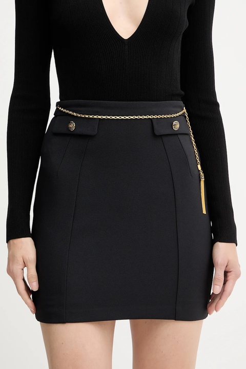 Elisabetta Franchi spódnica kolor czarny mini prosta GO14857E2 - zdjęcie produktu nr 2
