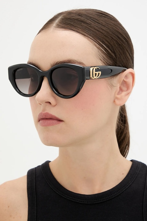 Gucci okulary przeciwsłoneczne damskie kolor czarny GG1976SK - zdjęcie produktu nr 1