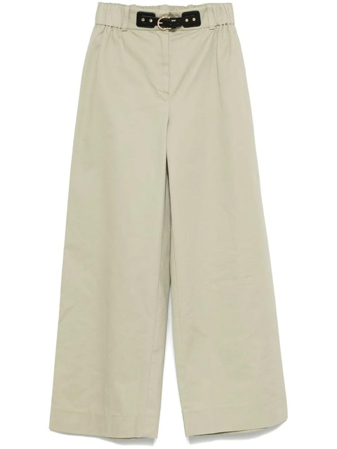 Maje embossed-logo trousers - Green - zdjęcie produktu nr 1