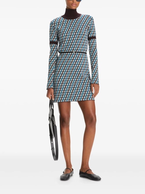 Tory Burch jacquard-weave sweater dress - Blue - zdjęcie produktu nr 2
