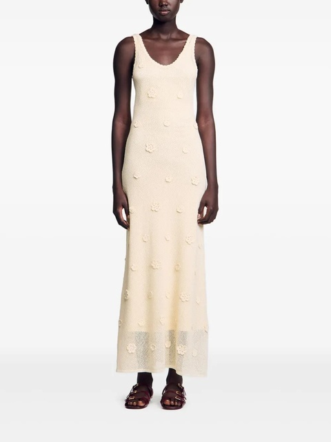 SANDRO knitted maxi dress - Neutrals - zdjęcie produktu nr 2