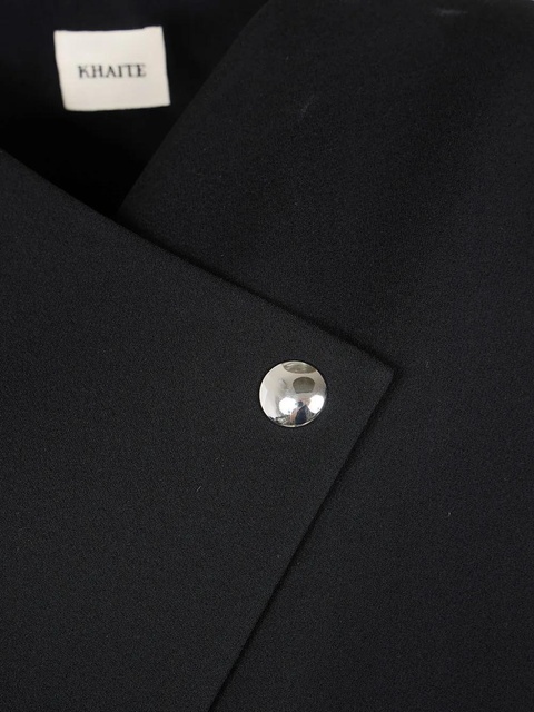 KHAITE sleeveless asymmetric dress - Black - zdjęcie produktu nr 2