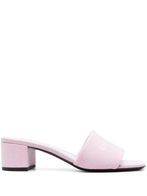 Givenchy logo-print canvas sandals - Pink - zdjęcie produktu nr 1