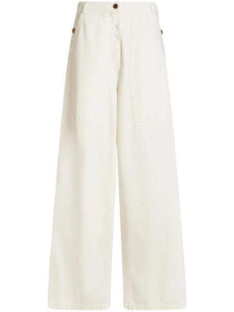 ETRO jacquard wide-leg jeans - White - zdjęcie produktu nr 1