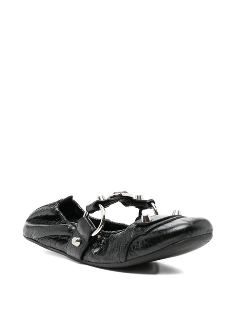 Balenciaga leather ballerina shoes - Black - zdjęcie produktu nr 2