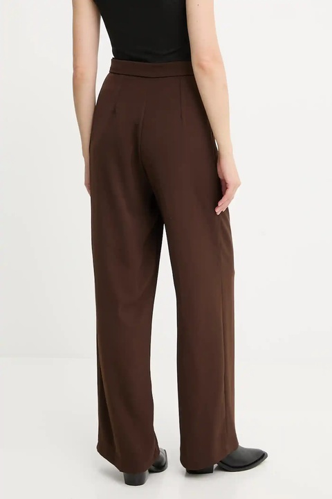 Answear.LAB spodnie damskie kolor brązowy szerokie high waist - zdjęcie produktu nr 2
