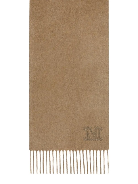 Max Mara fringed logo scarf - Neutrals - zdjęcie produktu nr 2