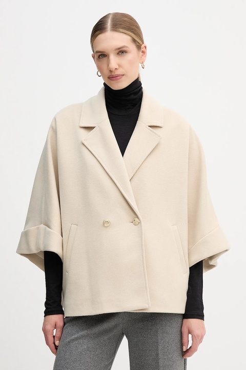 Gaudi płaszcz kolor beżowy 521FD35015 - zdjęcie produktu nr 1