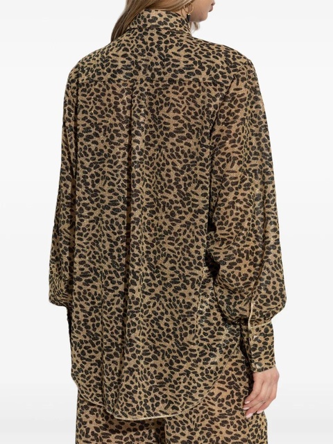 Oséree Leopard-print shirt - Brown - zdjęcie produktu nr 2