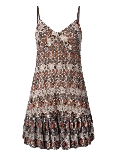 Missoni camouflage-pattern mini dress - Neutrals - zdjęcie produktu nr 1