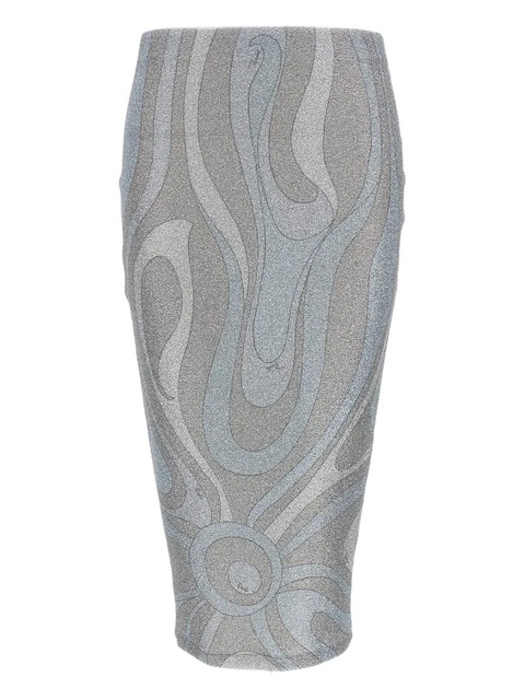 PUCCI Iride metallic midi skirt - Grey - zdjęcie produktu nr 1