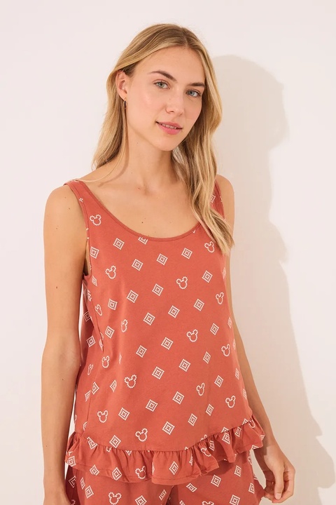 women'secret piżama bawełniana Mickey Mouse damska kolor pomarańczowy bawełniana 3139894 - zdjęcie produktu nr 2