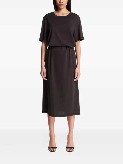 LEMAIRE tie-waist midi dress - Black - zdjęcie produktu nr 1