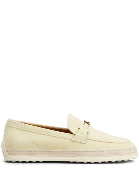 Tod's T-Ring suede loafers - Yellow - zdjęcie produktu nr 1