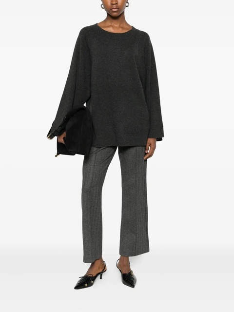 Max Mara herringbone cropped trousers - Grey - zdjęcie produktu nr 2