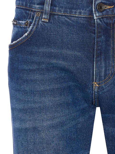 Dolce & Gabbana logo-plaque jeans - Blue - zdjęcie produktu nr 2