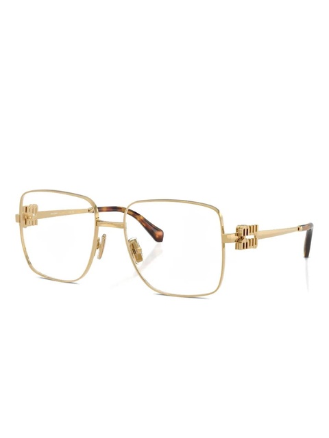 Miu Miu Eyewear square-frame sunglasses - Gold - zdjęcie produktu nr 1