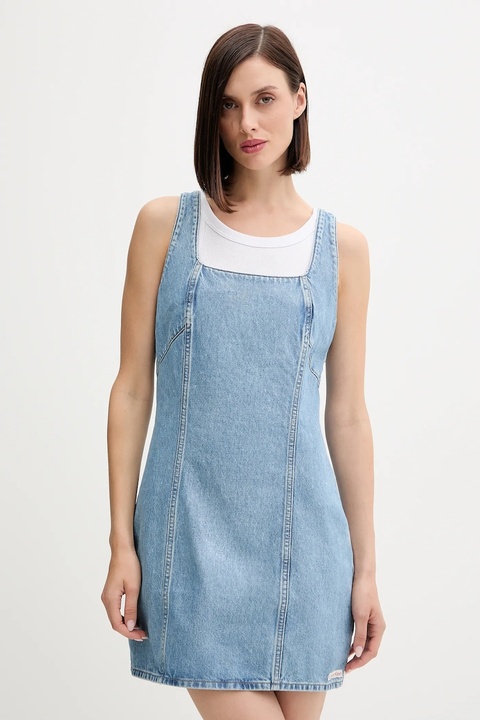 Calvin Klein Jeans sukienka jeansowa kolor niebieski mini prosta LV047C714G - zdjęcie produktu nr 1