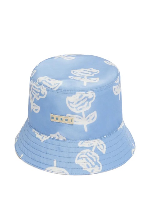 Marni floral-print bucket hat - Blue - zdjęcie produktu nr 2