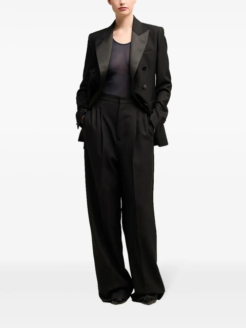 AMI Paris wide-leg wool trousers - Black - zdjęcie produktu nr 2
