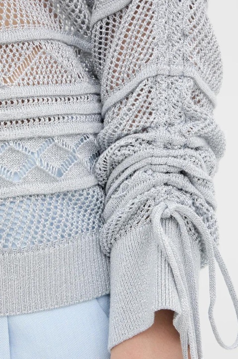 Guess sweter NELLIE damski kolor niebieski lekki W5GR21 Z3E22 - zdjęcie produktu nr 2