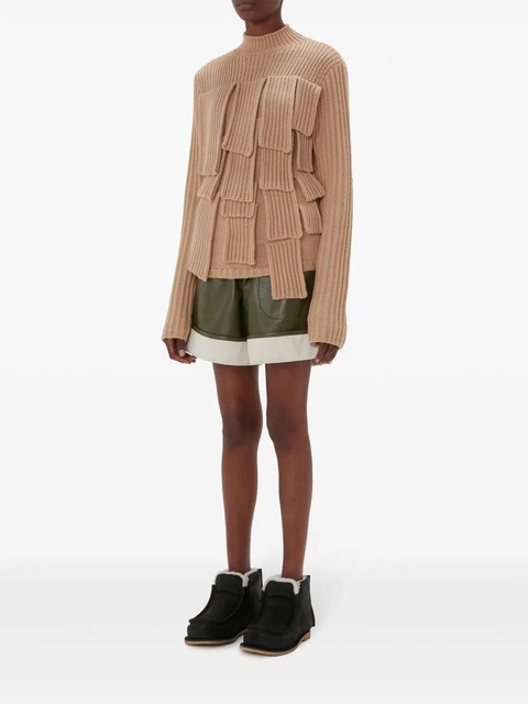 JW Anderson panelled ribbed jumper - Neutrals - zdjęcie produktu nr 2