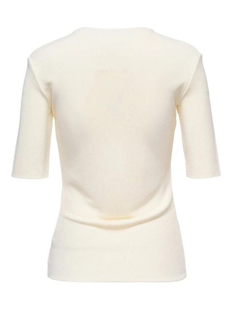 Jil Sander ribbed crew-neck T-shirt - White - zdjęcie produktu nr 2