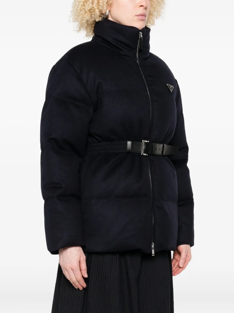 Prada zip-up puffer jacket - Blue - zdjęcie produktu nr 2