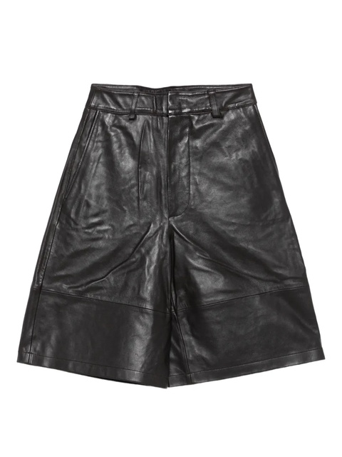 The Frankie Shop Olivia panelled leather shorts - Brown - zdjęcie produktu nr 1