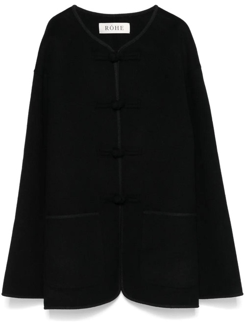 Róhe toggle-fastening jacket - Black - zdjęcie produktu nr 2
